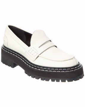 Proenza Schouler Leather Platform Loafer Trendy Slip-ons Neat Step