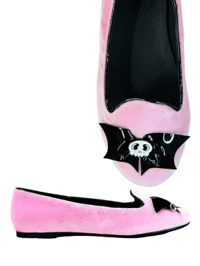 LYDIA SKULL BAT - PINK VELVET All-Purpose Comfort Team Game