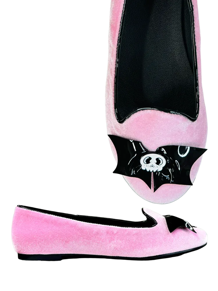 LYDIA SKULL BAT - PINK VELVET All-Purpose Comfort Team Game