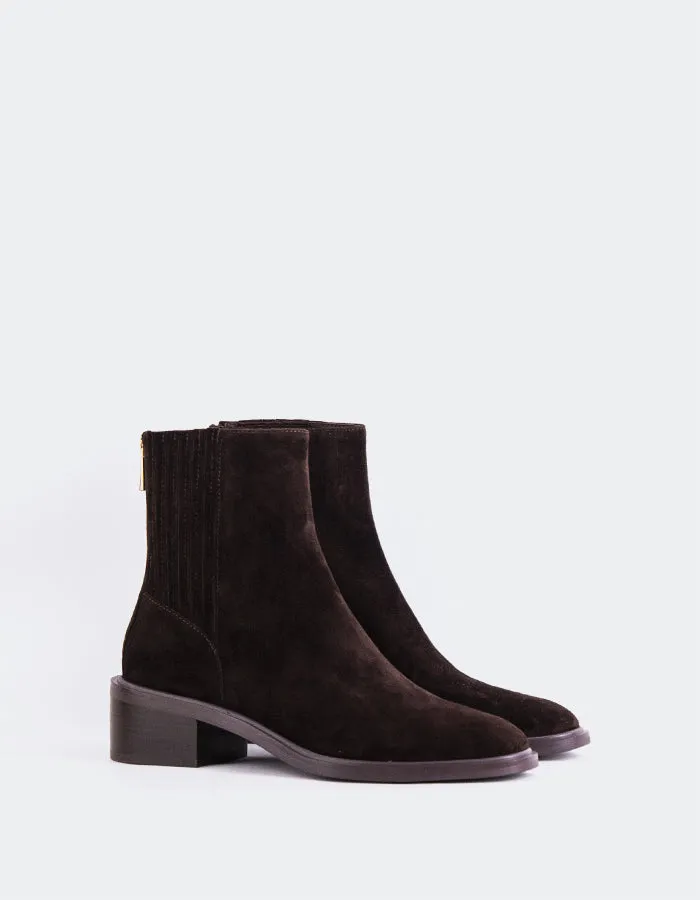Remie Brown Suede Smart Comfort Chic Appeal