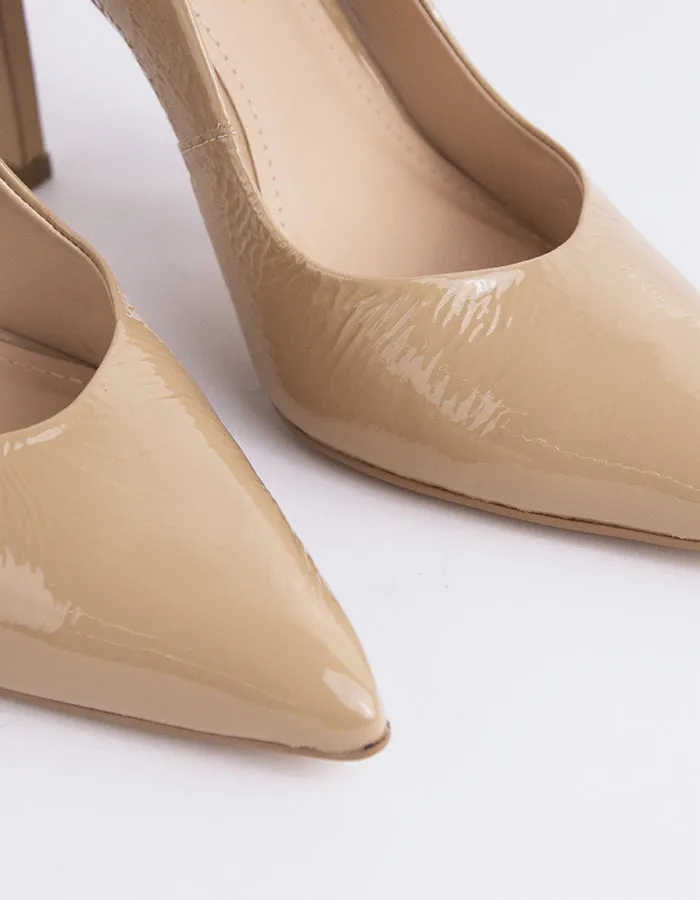 Ritieli Nude Naplack Anti Slip Sole Metal hardware