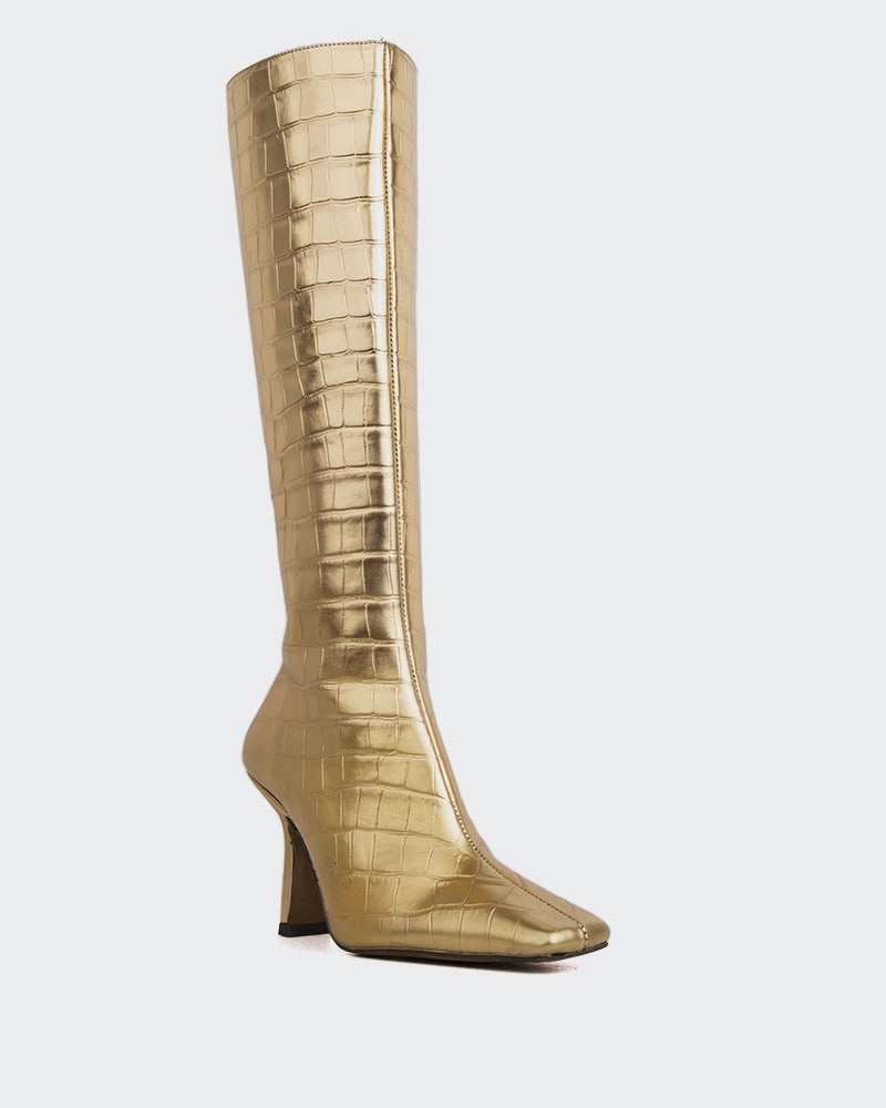 Viger Bronze Croco Comfortable Heel Rugged Built Mountain Hike