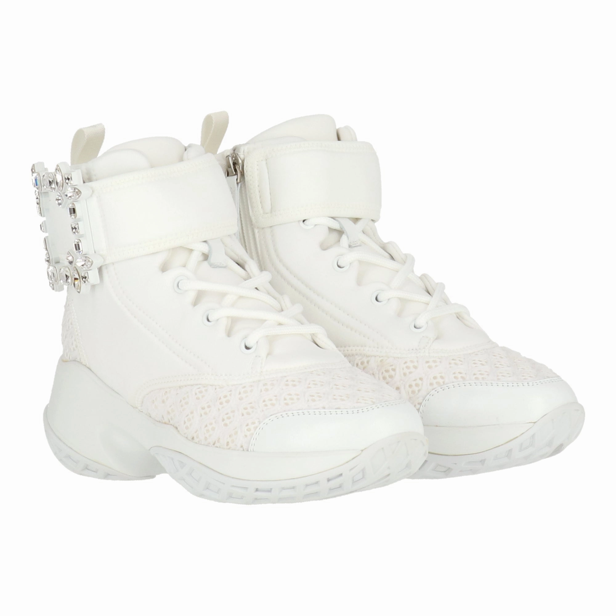 Roger Vivier Womens White Loafer Daily Pace Hold Sure