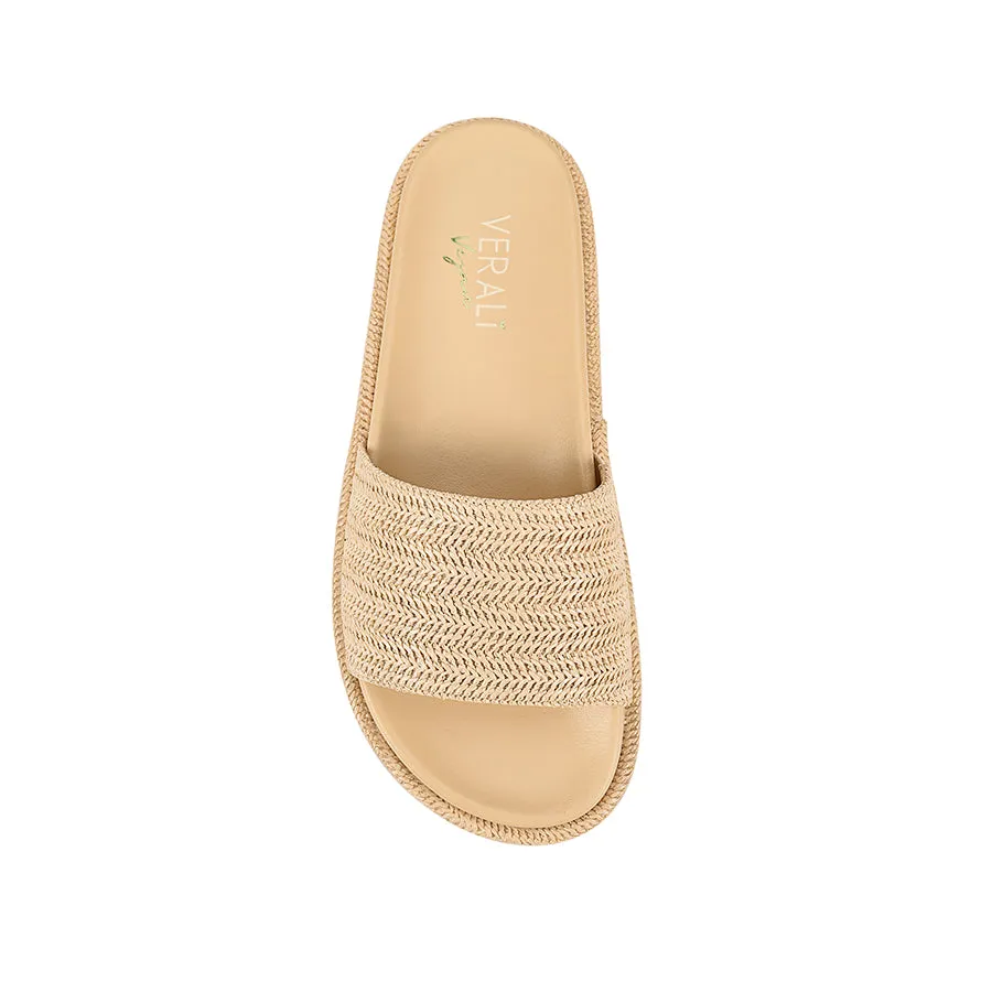 Romy Flatform Slides - Raffia Airport Style Boat Dock