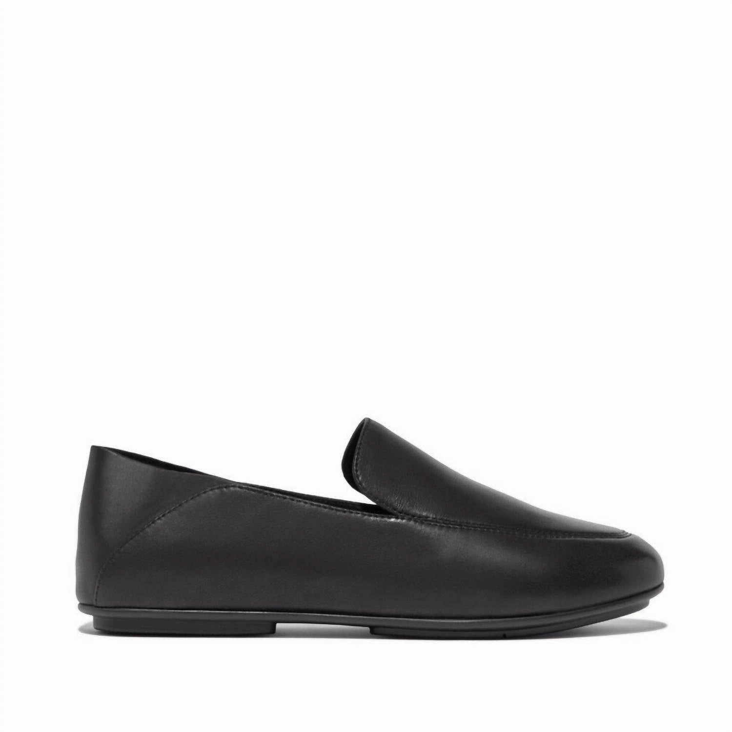 Stone Walk Durable Leather Shoes Allegro Leather Cali Loafer In Black
