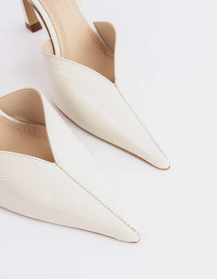 Rozana Off White Naplack Luxury Look