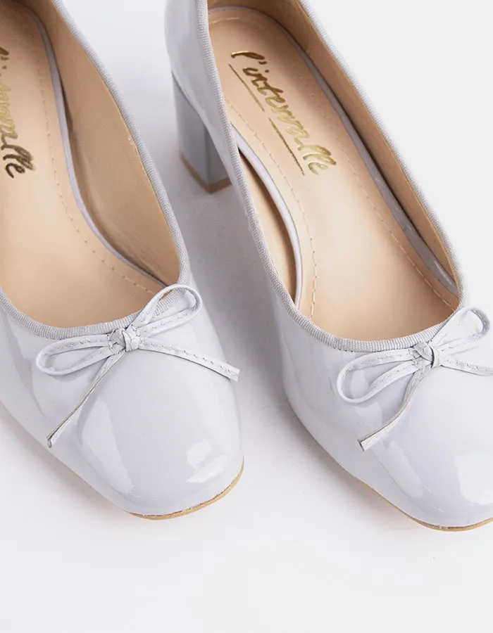 Ruslan Lt. Grey Patent Sophisticated Sandals High Heel Sandals for Weddings