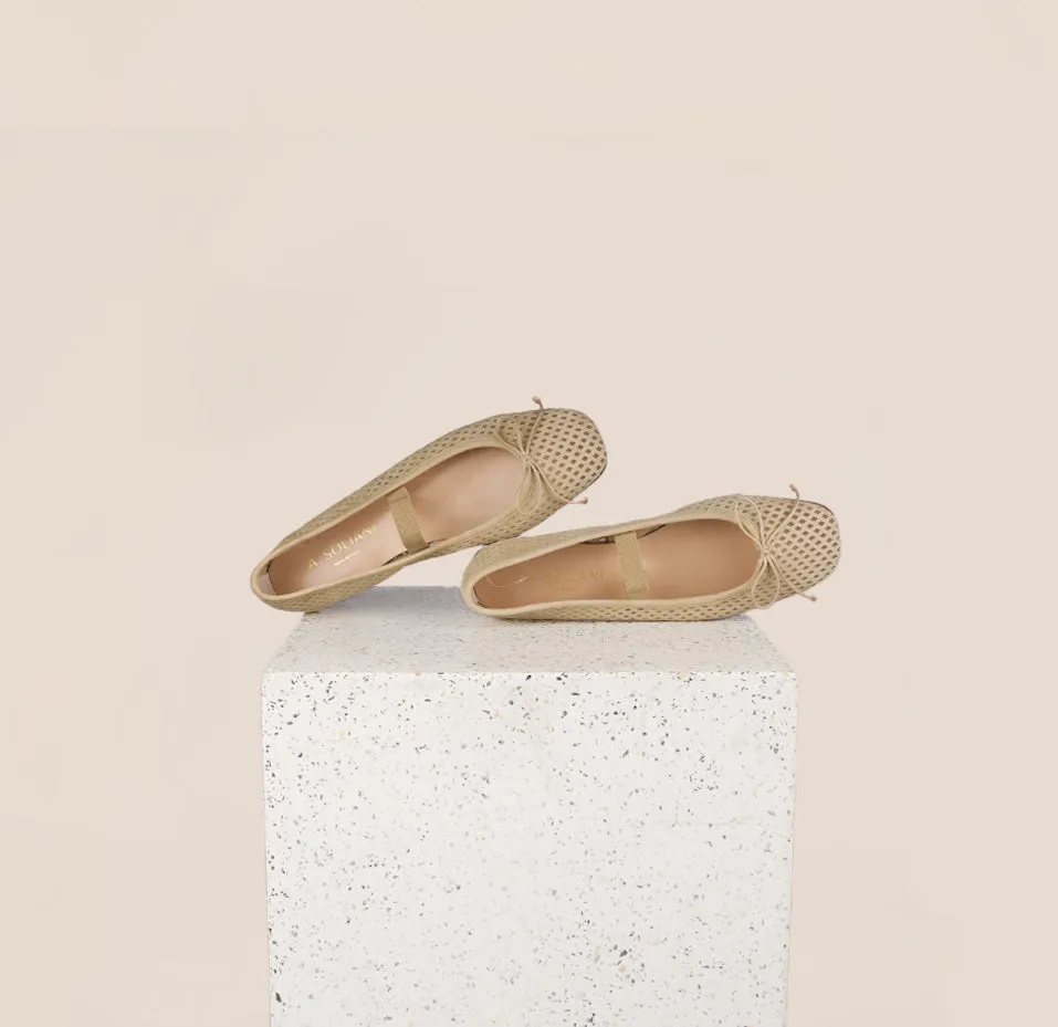 Salento Strap - Rete sand All-Day Comfortable Shoes Wedding Glow