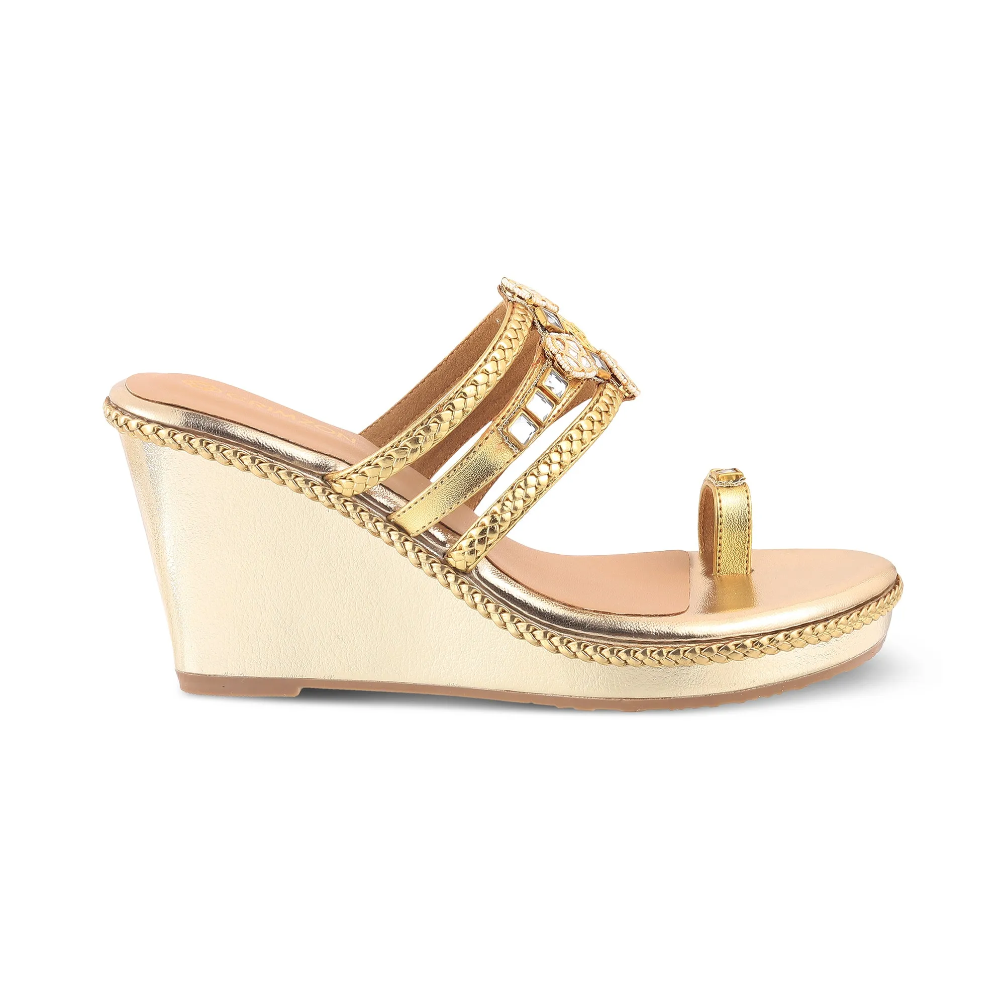 Vintage Mode Modern Luxury SANAYA- GOLD KUNDAN KOLHAPURIS