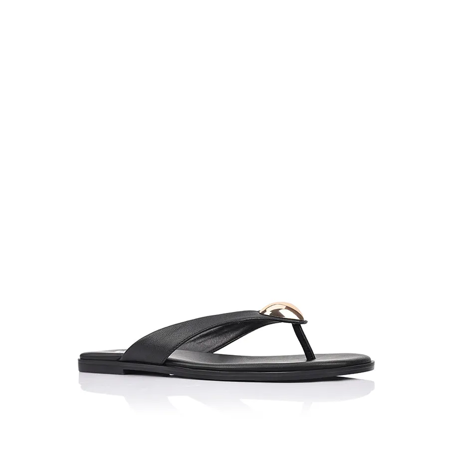 Timeless Design Flats Water Edge Sara Casual Thongs - Black