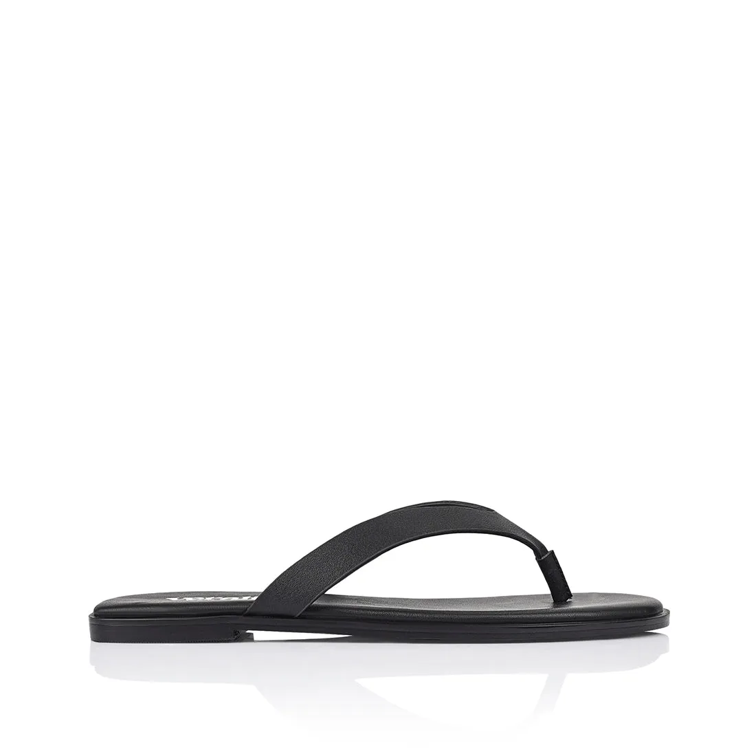 Sascha Casual Thongs - Black Easy Walk Island Mood