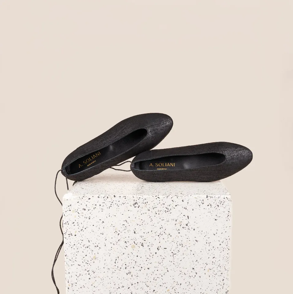 Wave Glow Look Point Scala - Black Twill (Removable Ties)