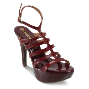 Sleek Shoes Versatile Piece SCARLETT- BURGUNDY STILETTOS