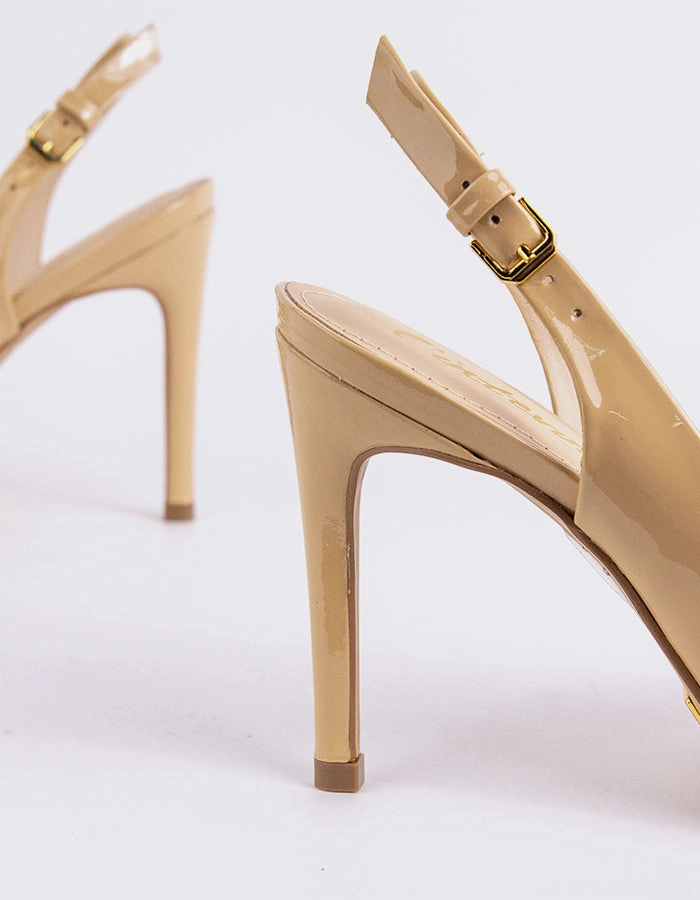 Chic Booties Wedge Wedding Shoes Morisha Nude Patent