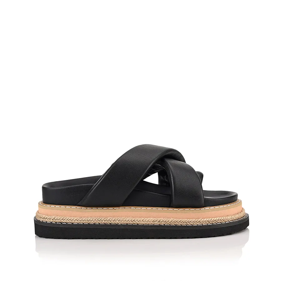 All-day Comfort Thelma Flatform Slides - Black