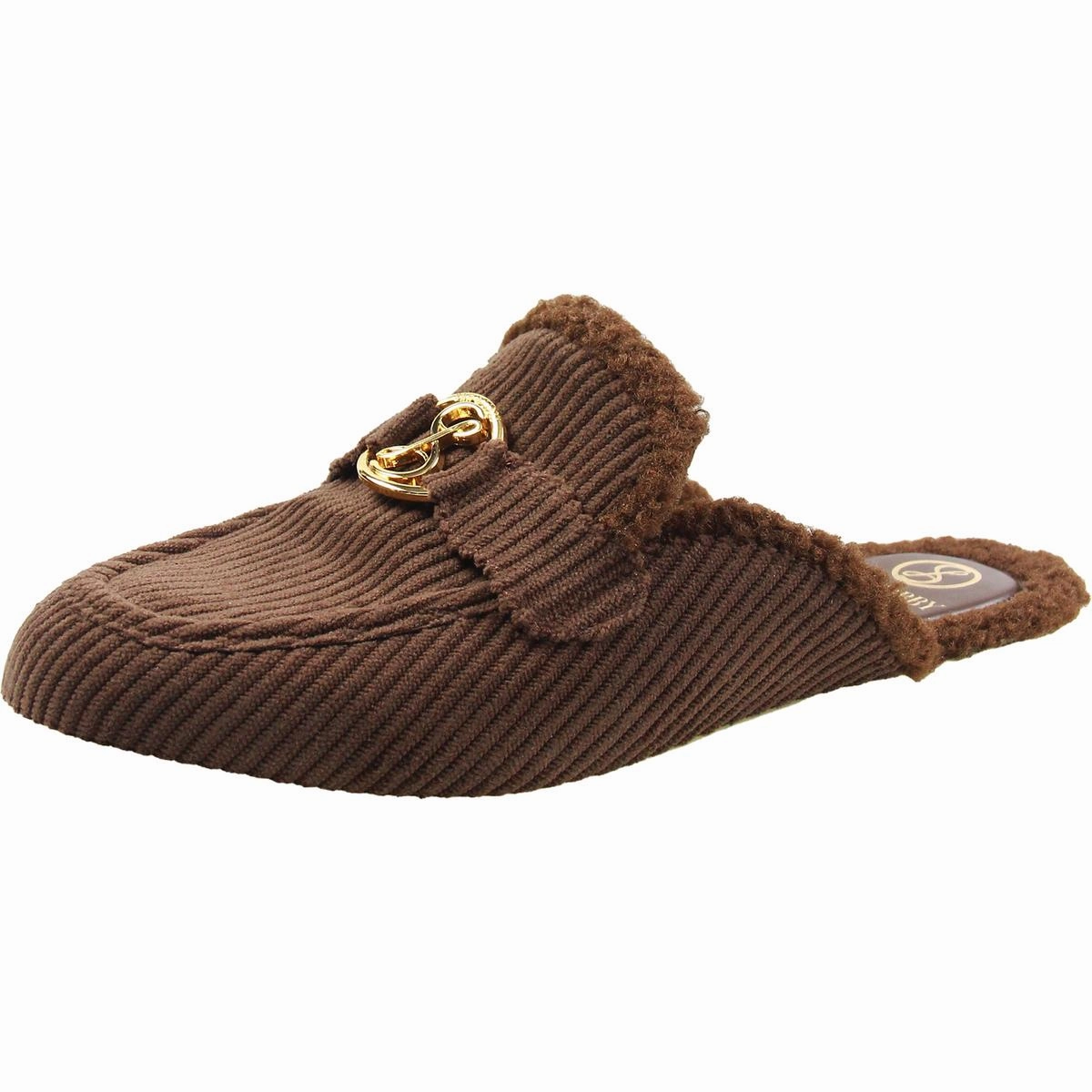 Supportive Fit Relaxed Style Shelby Cozy Womens Ribbed Man Made Slide Slippers