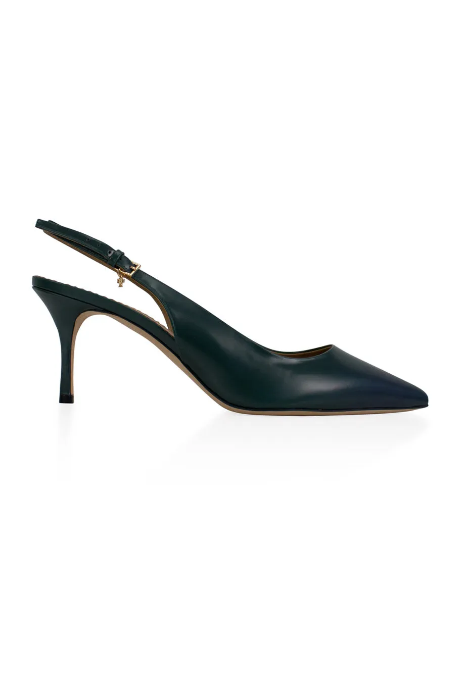 [WS3125] Tory Burch | Low Heel Pump Open Heel Sandals Cute Party Heels