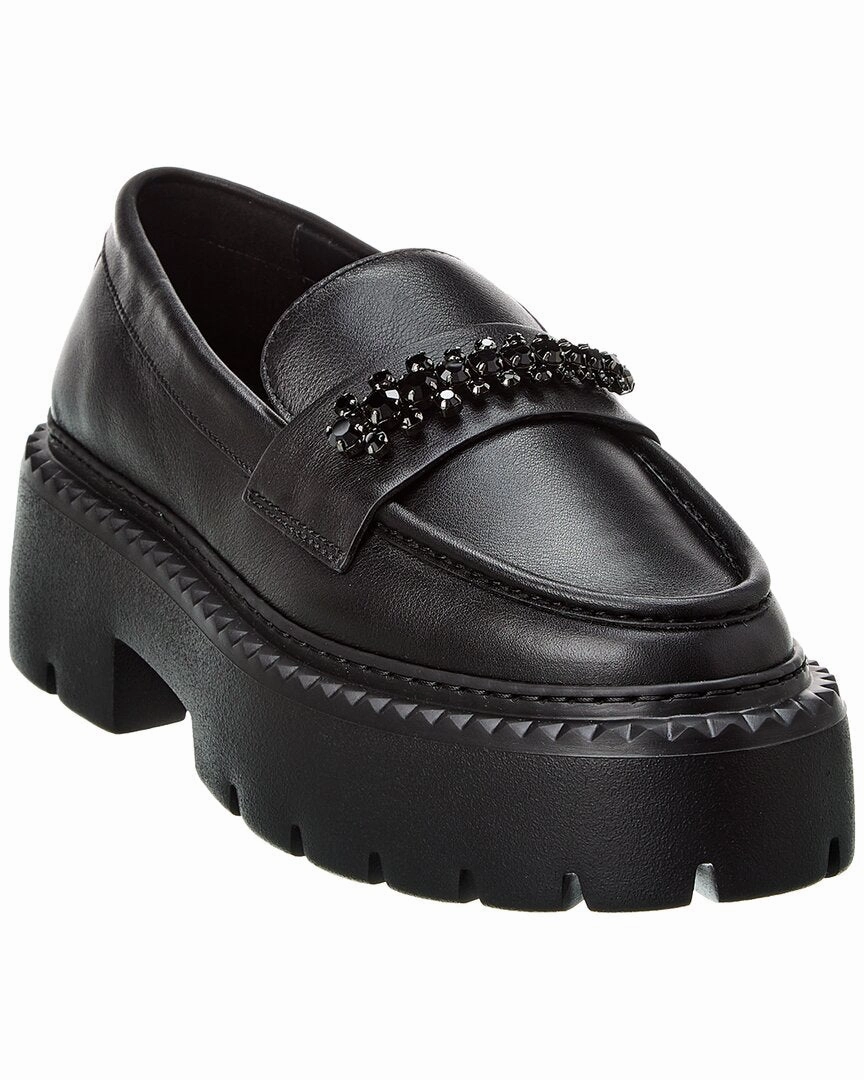Jimmy Choo Bryer Leather Loafer Walk Guard Grip Firm