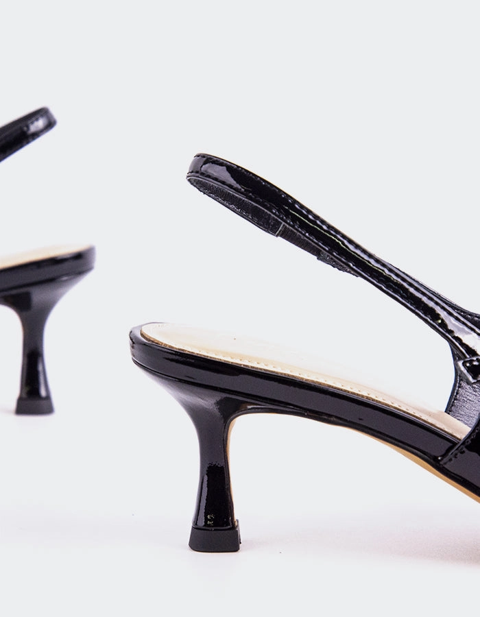 Outdoor Wedding Heels Special Occasion Heels Vondel Black Patent