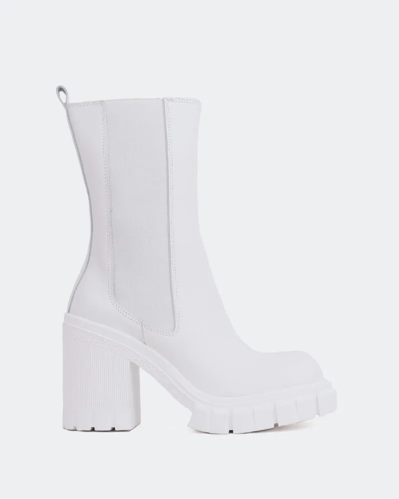 Comfortable Look Urban Detail Maple White Leather