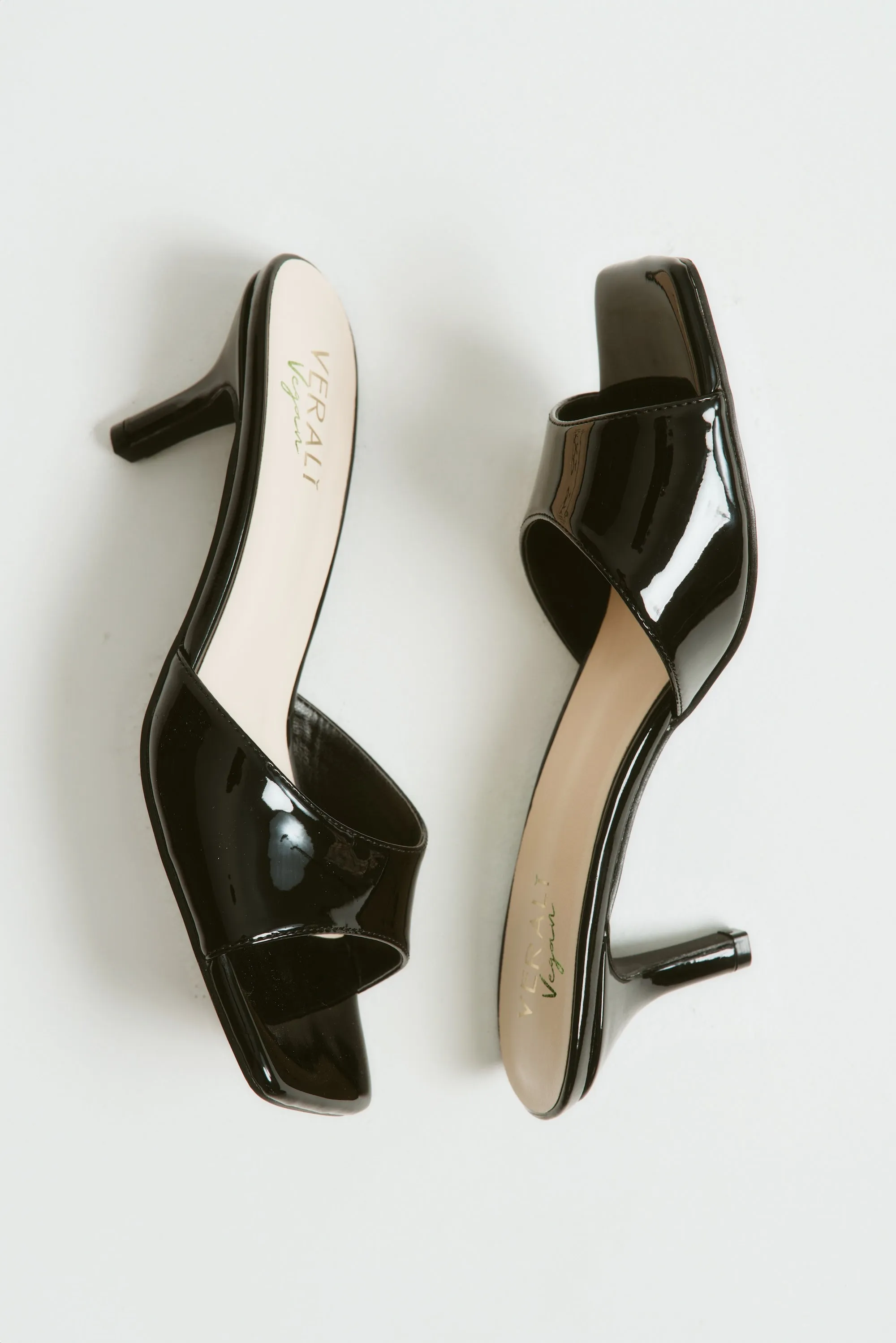 Evening Ready Outfit Ready Taylor Kitten Heel Mules - Black Patent