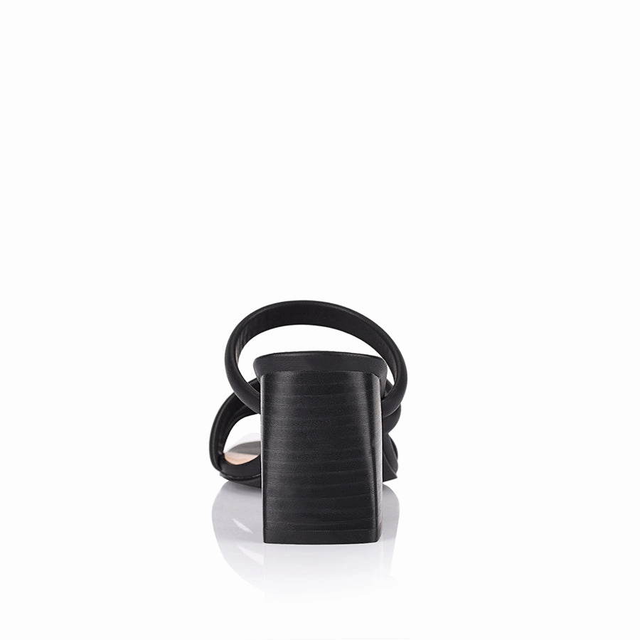 NaeNae Block Heel Sandals - Black Easy Wear Footwear Adjustable Straps