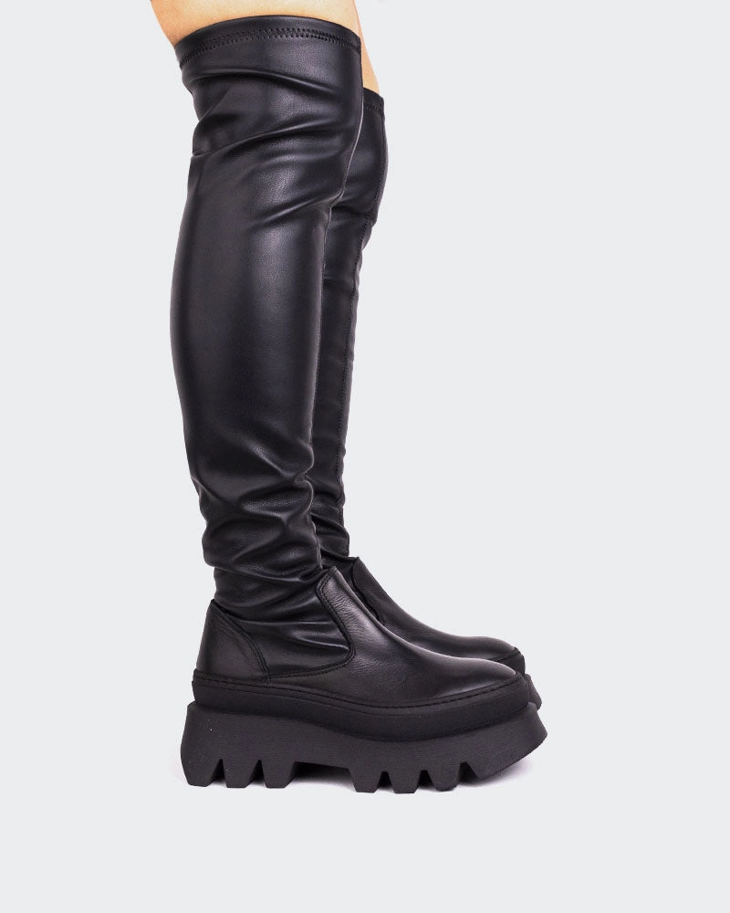 Classic Winter Boots Trendy Classic Moncton Black Stretch