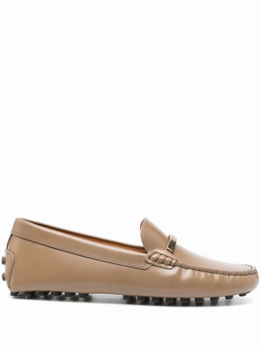 Almond Toe Loafers With Raised Seam Detailing Ground Neat