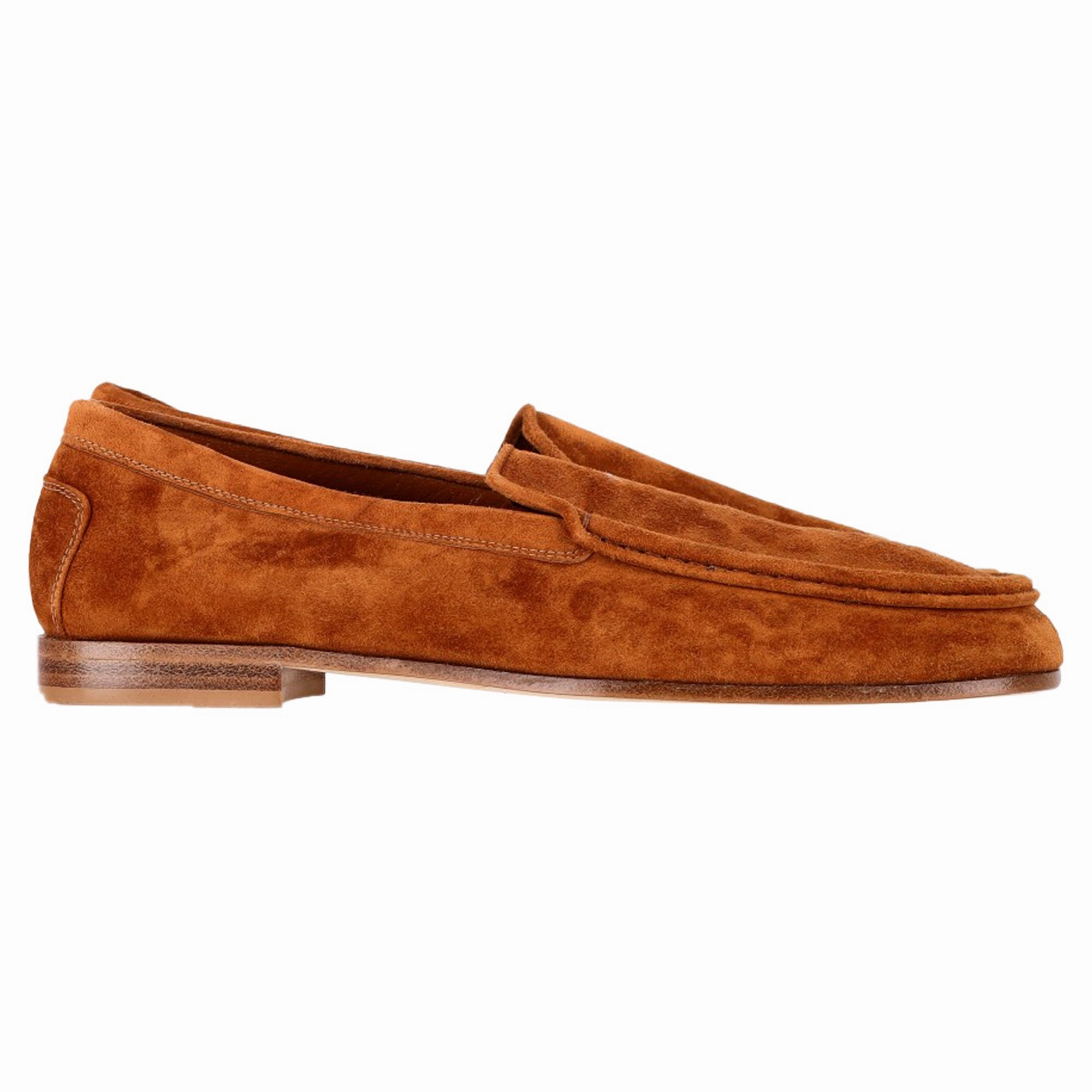 Easy On/Off Versatile Comfort Shoes Khaite Slip-On Loafers in Brown Suede