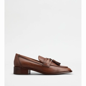 Street Guard Practical Comfort Shoes Loafers in Leather with Tassels