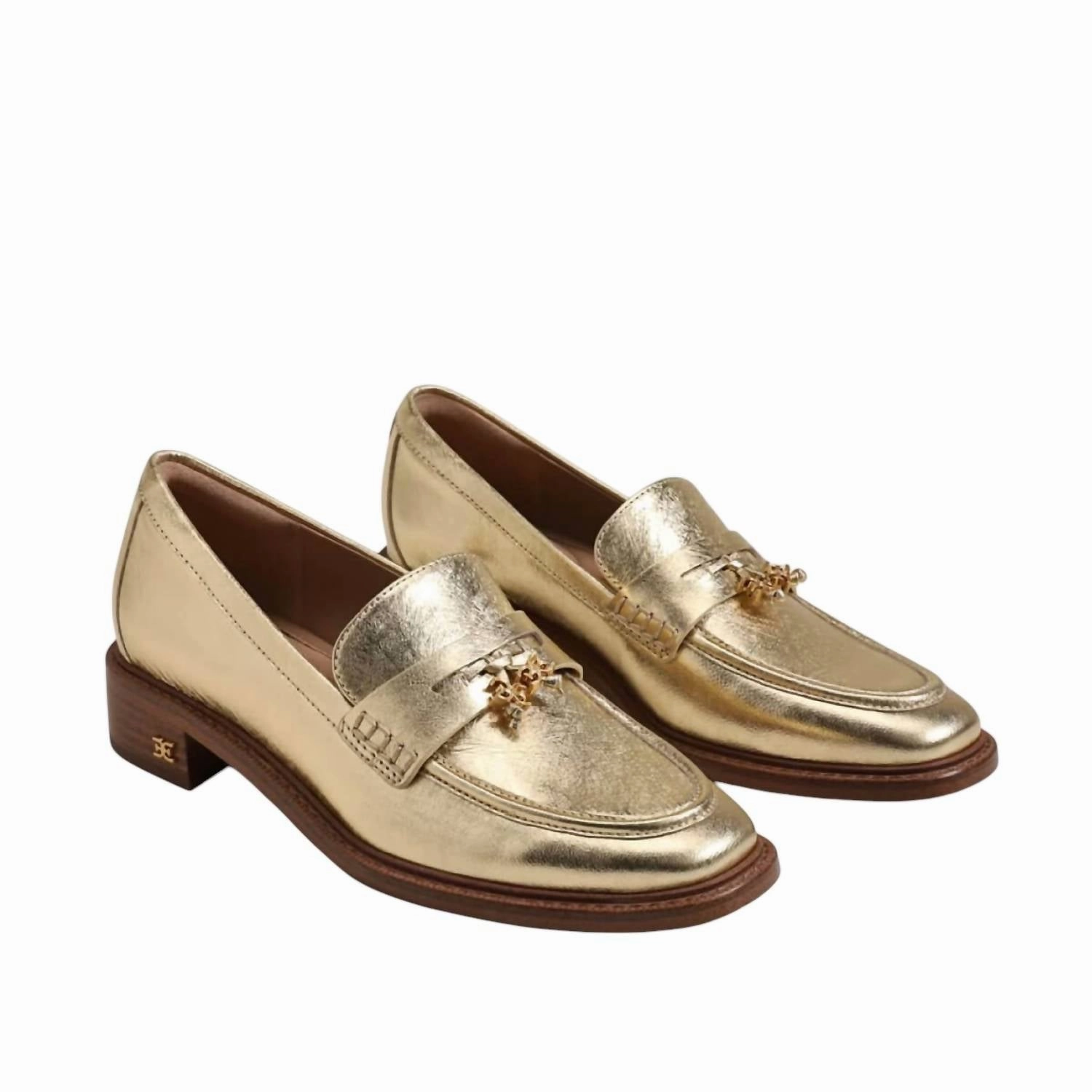 Women's Denise Tassel Penny Loafer In Gold Leather Casual Comfort Actor??s Essential