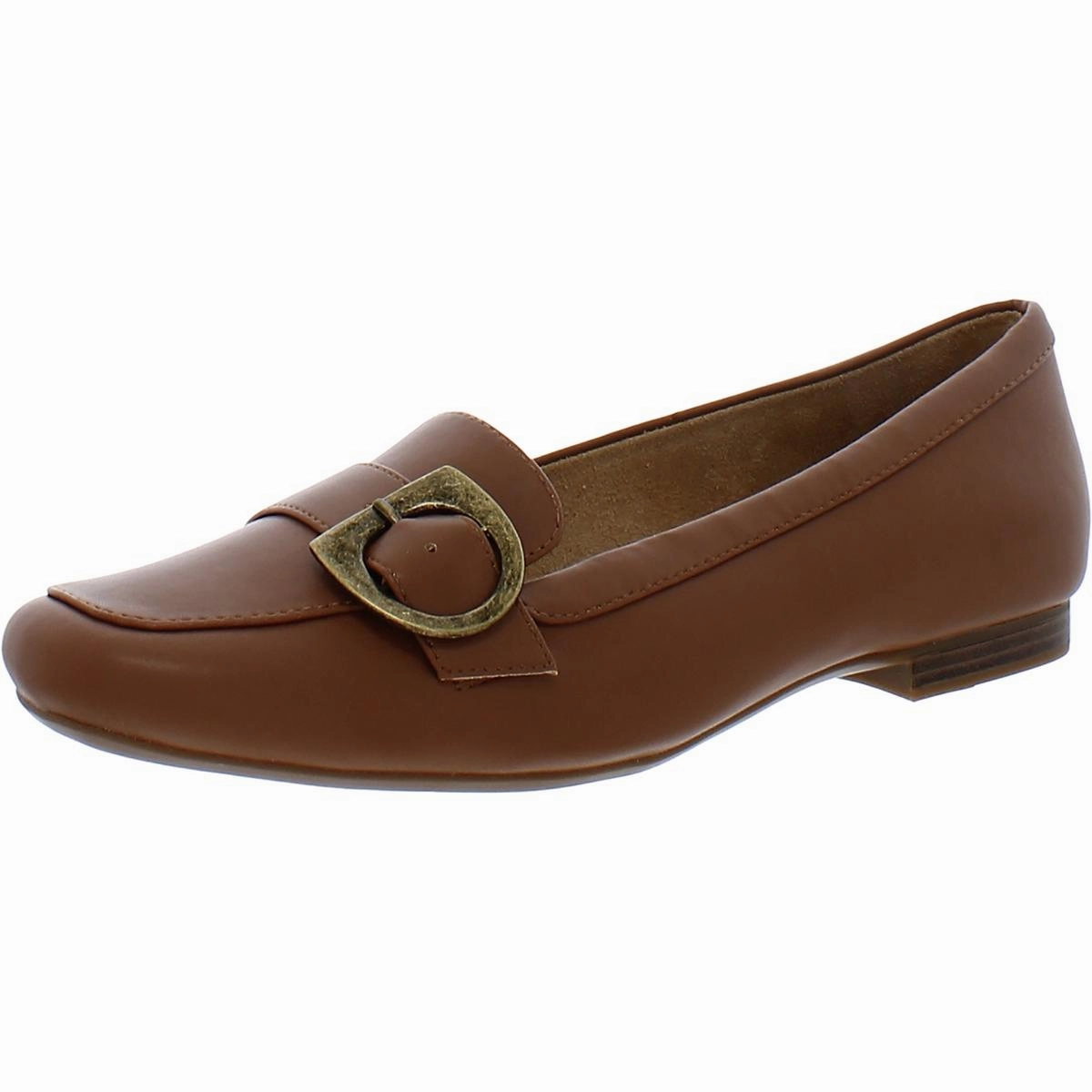 Kayden Womens Comfort Insole Slip On Loafers Water   Resistant Neutral Colors