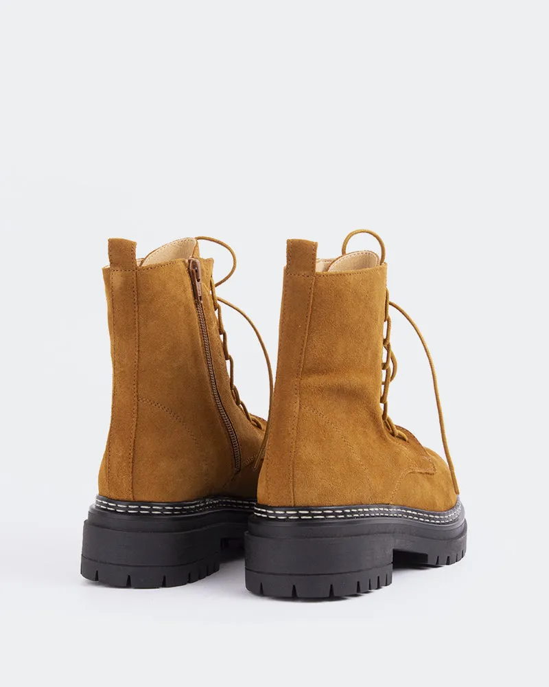 All Day Boot Cozy Step Woodbridge Tan Suede