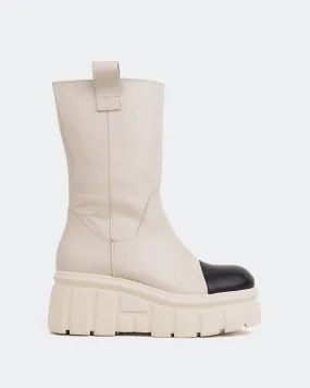 Kelowna Beige Leather Weatherproof Look