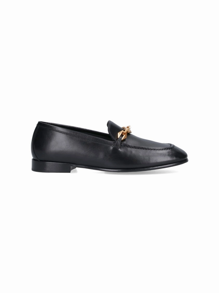Gentle Support Diamond Tilda" Loafers In Black Hammered Leather