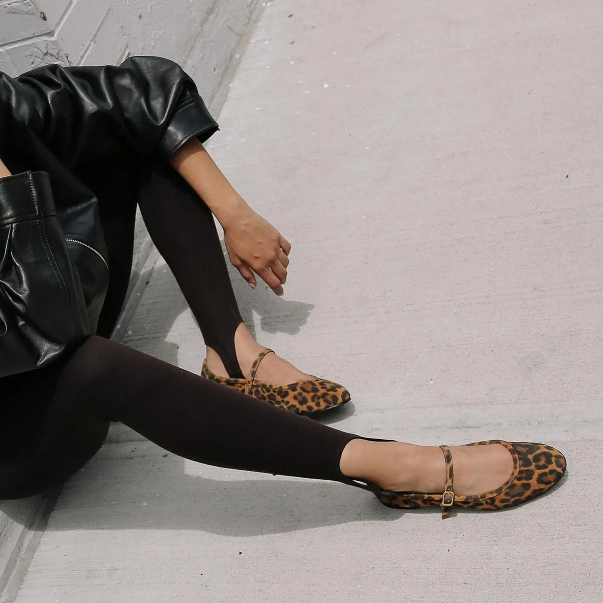 The Demi Jane - Leopard Suede foam