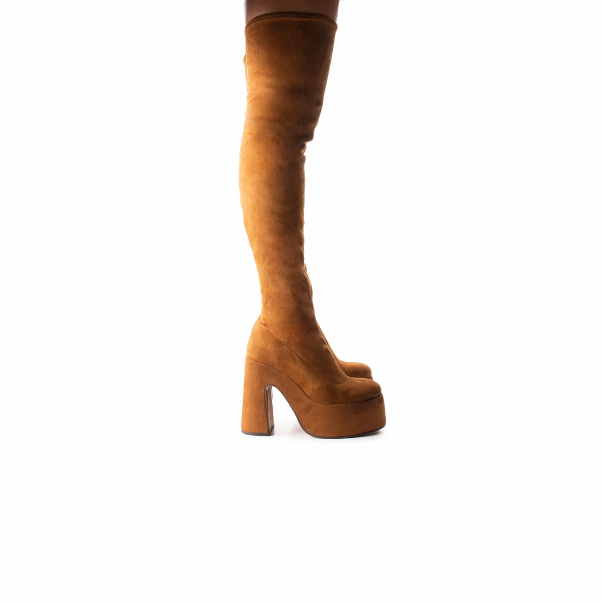 Night Out Shockproof Finesse Brown Suede Stretch