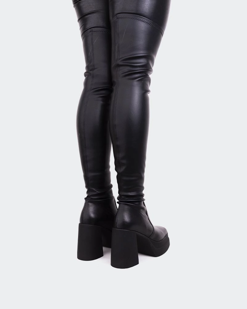 Sofo Black Stretch Clean Lines Trendy Essentials