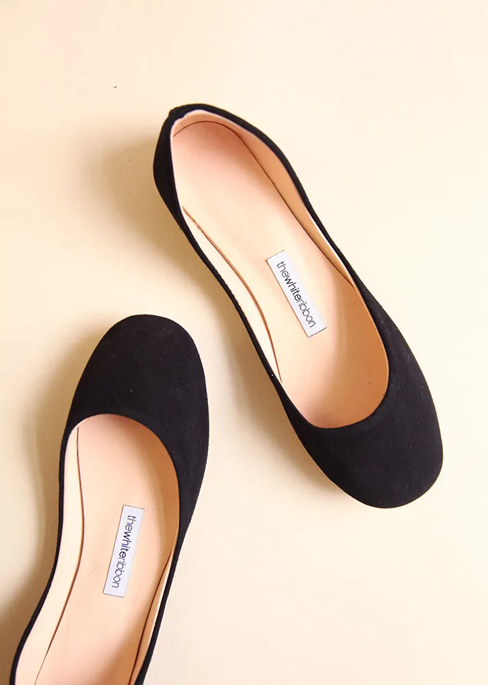 Style Mood MILA BALLET FLATS ?C BLACK NUBUCK