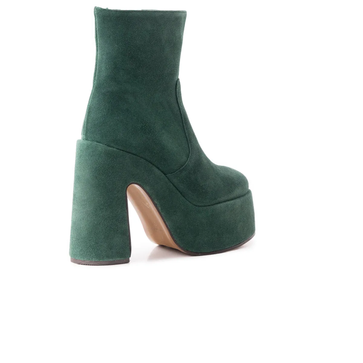 Daze Dark Green Suede Lightweight Feel