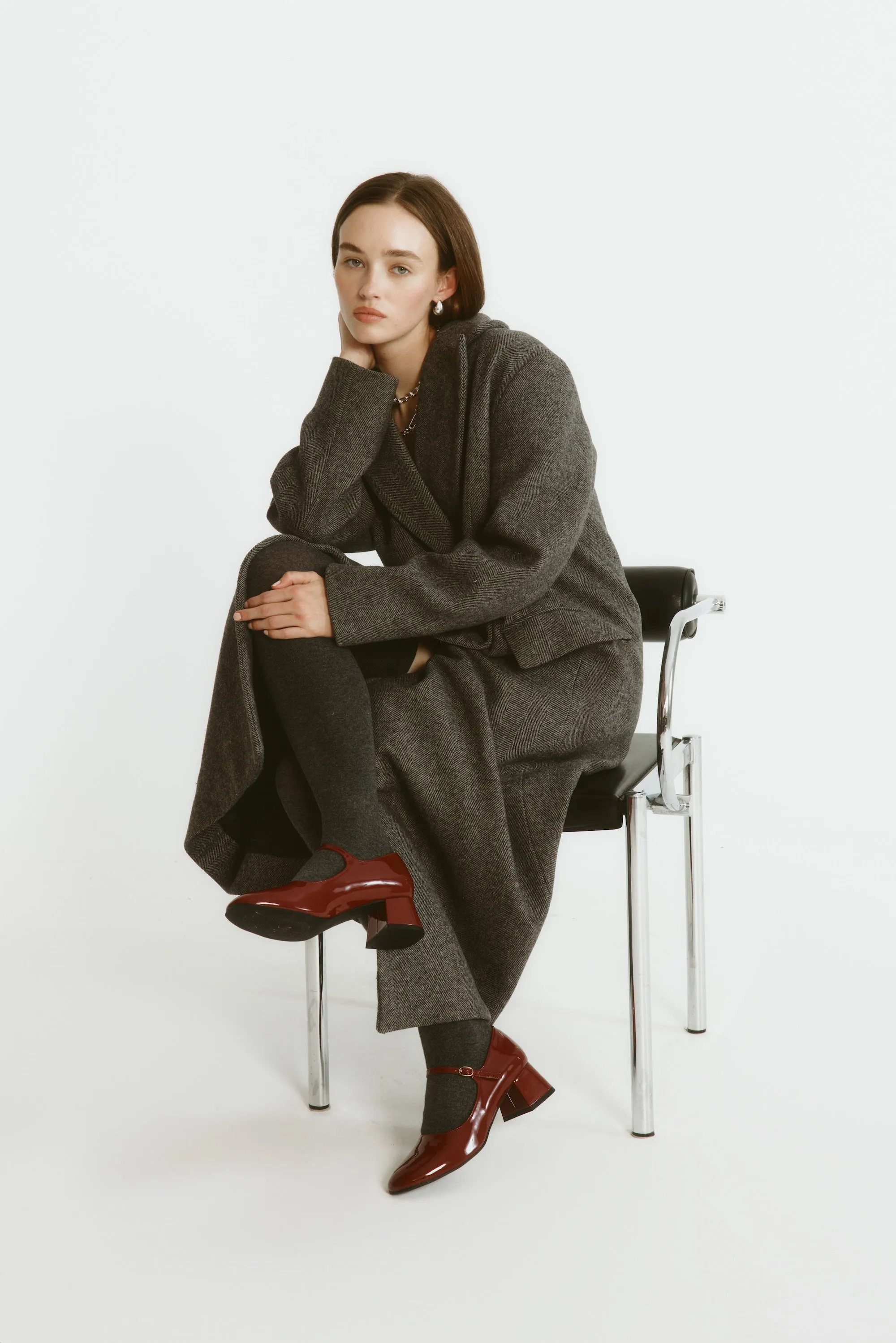 Kenna Mary Jane Block Heels - Wine Patent Travel Light