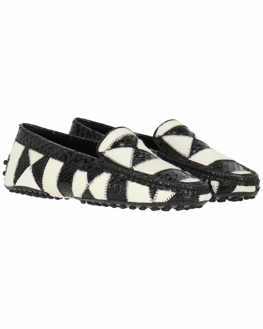 Strong Step Compact TOD??s All Over Design Leather Loafer