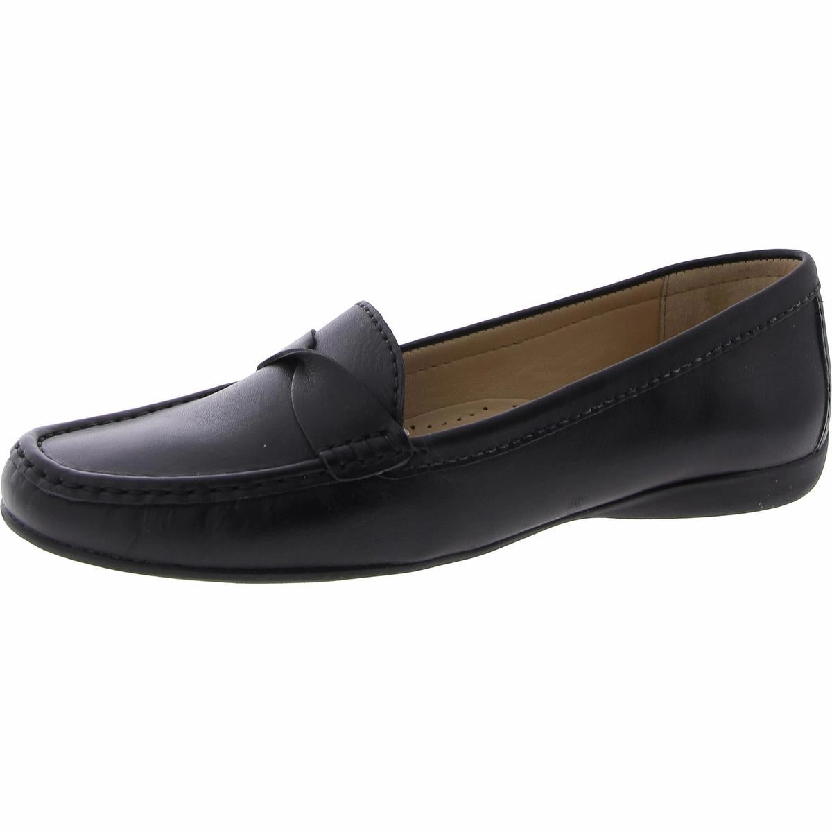 Beverley Road Womens Leather Slip On Loafers Comfortable Leather Shoes Safe Lane