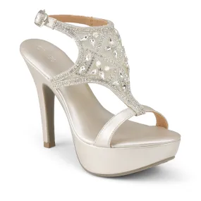 Padded collar SONAM- SILVER STILETTOS