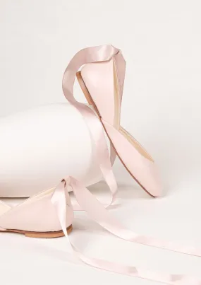 Special edition LUNA Ballet Flats - Blush Canvas Material