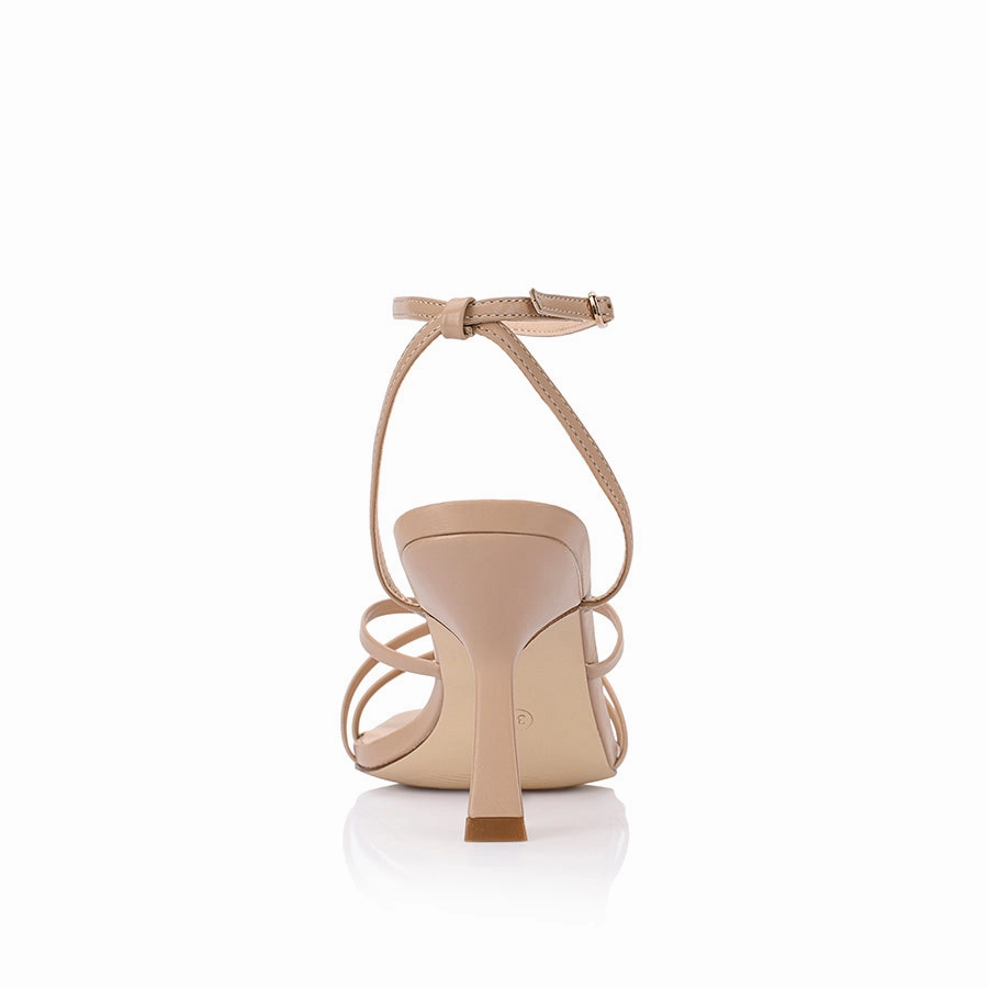 Lightweight Sole Penelope Strappy Sandals - Beige