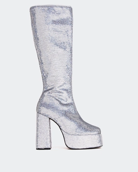 Shock Absorbing Active Nomad Latto Silver Sequins