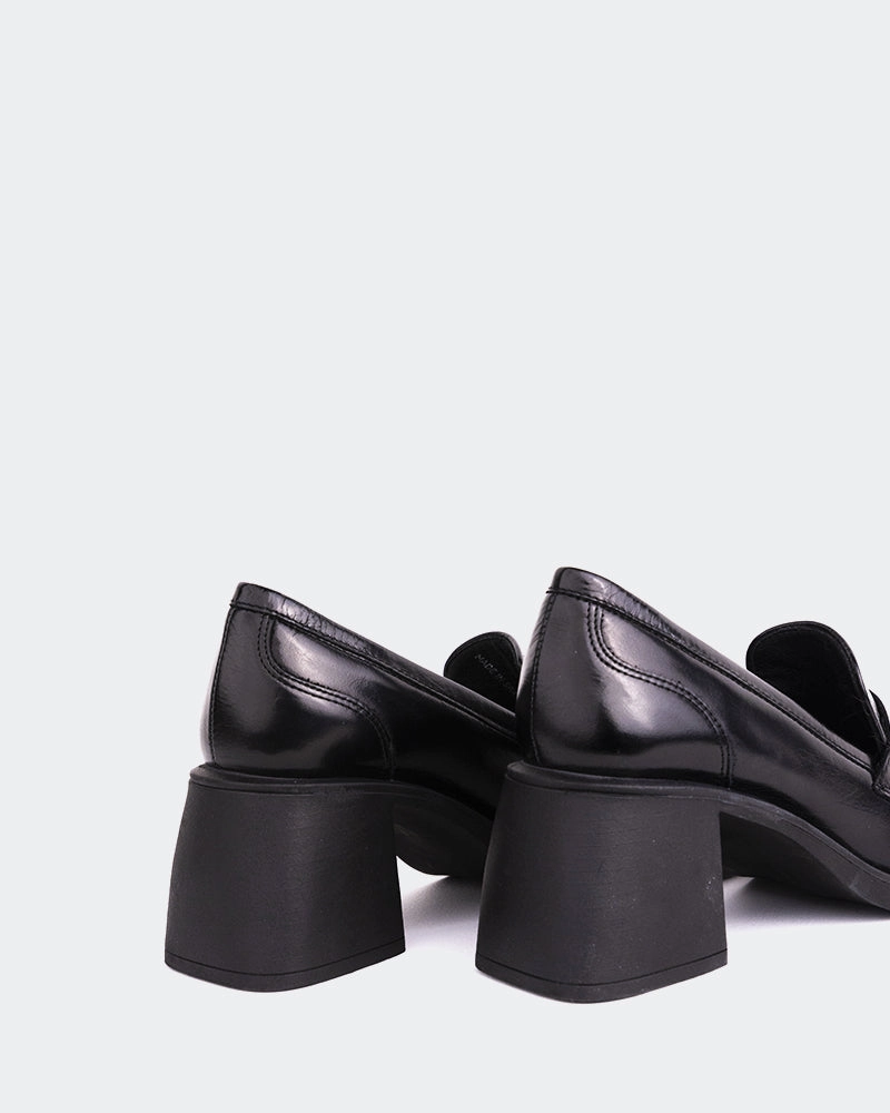 Office Shoes Quick Go Station Black Leather