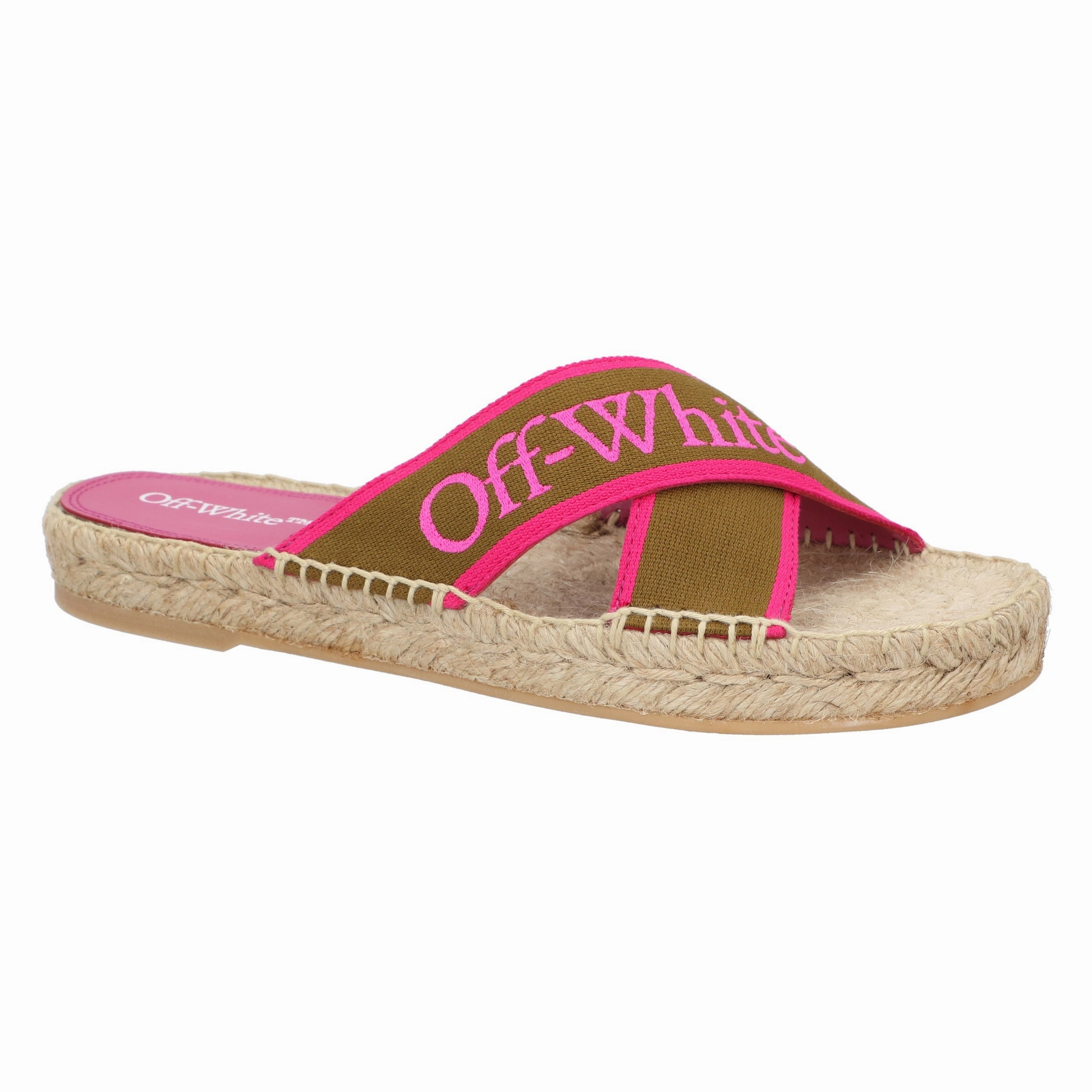 Off White Green Cotton Espadrilles Lightweight Shoes Foot Care