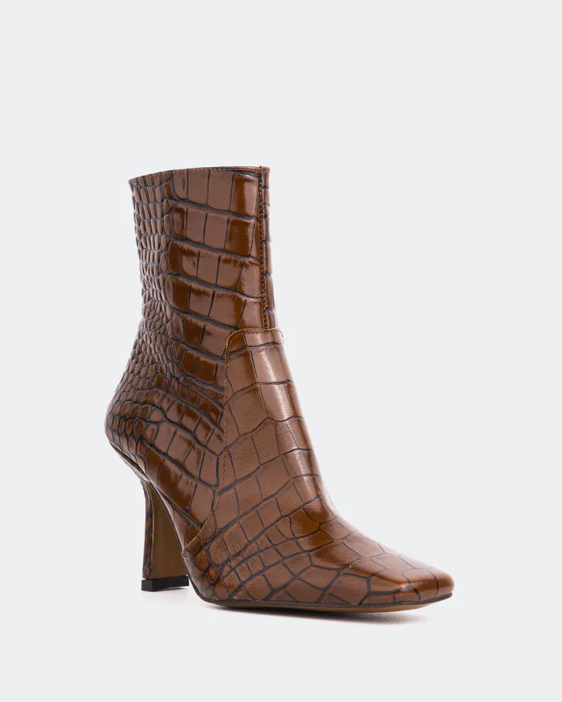 Essential Boot Comfort Pair Bourget Tan Croco